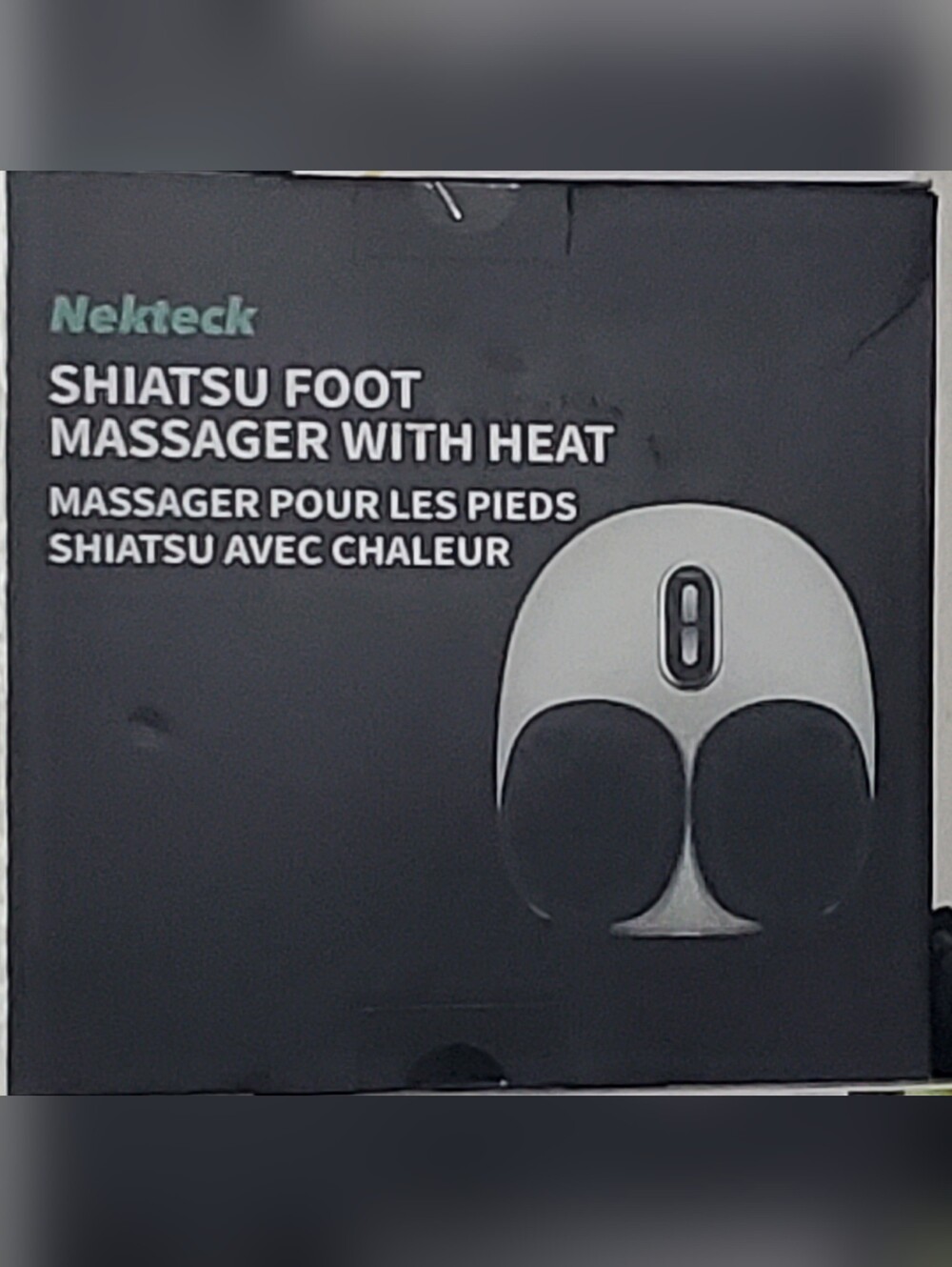 Nekteck Shiatsu Foot Massager with Heat - White And Black